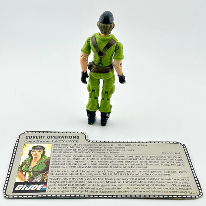 G.I. Joe action figure with character card on a white background
