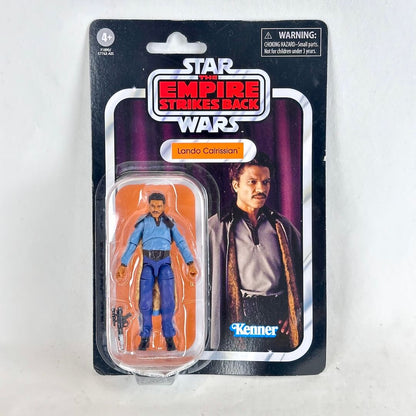 A Kenner Star Wars The Empire Strikes Back Lando Calrissian action figure in its original blister card packaging.