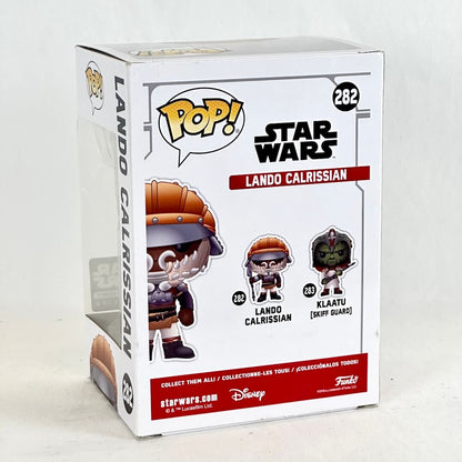 Star Wars Pop! vinyl figure box for Lando Calrissian, number 282 in the series. 