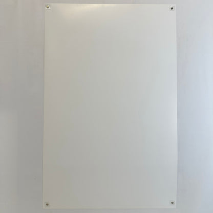 Backside of white poster showing zero damage and pristine condition. 