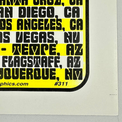 Bottom right corner of poster in mint condition. 