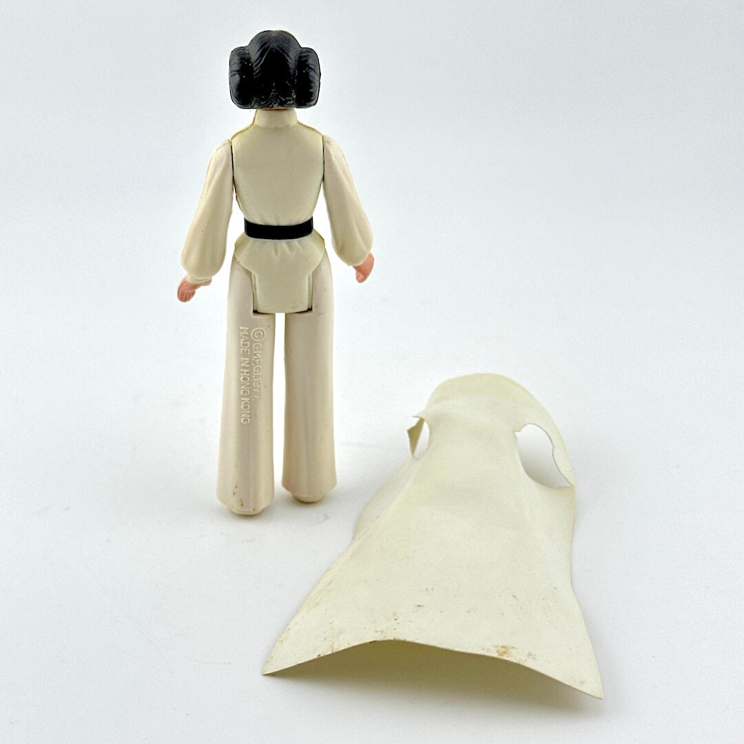 Star Wars action figure of Princess Leia with a white background