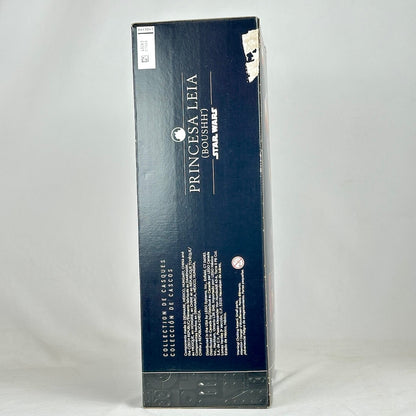 Box packaging for a product related to 'Princesa Leia' from 'Star Wars' on a white background