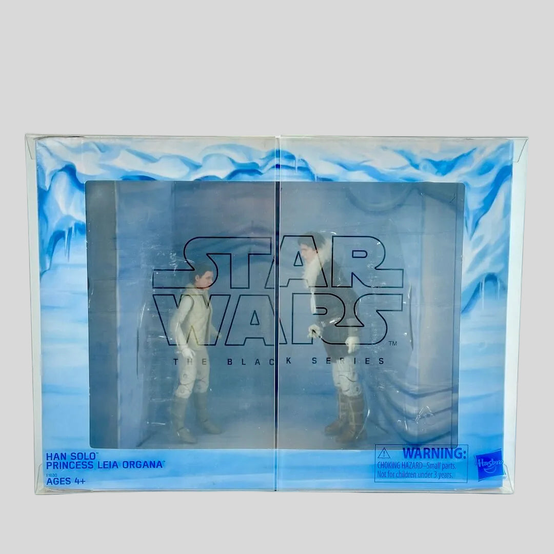 Star Wars The Black Series Han Solo action figure in its original window box packaging.