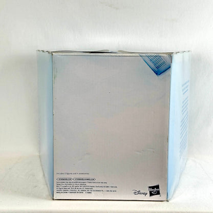 A square cardboard box photographed against a plain white background. 