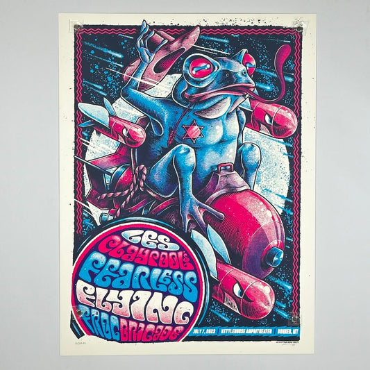 Les Claypool's Fearless Flying Frog Brigade - 2023 - Bonner, MT - Poster by Twin Home Prints