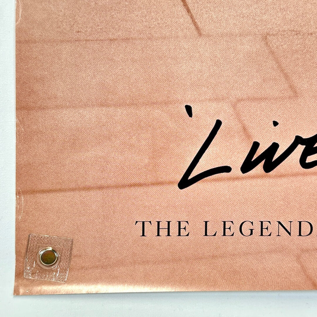 Bottom left corner of poster with light wear to left edge. 