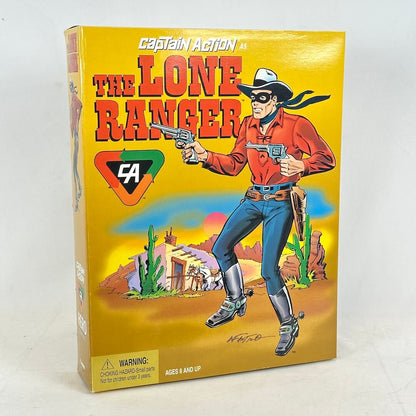 Vintage packaging of Captain Action as The Lone Ranger with a desert scene illustration.