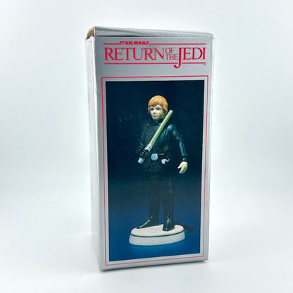 Vintage Star Wars figurine packaging from 'Return of the Jedi' on a white background