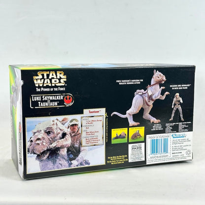 Star Wars toy box featuring a Tauntaun and Luke Skywalker on a white background