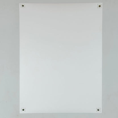 Backside of poster showing no damage. 