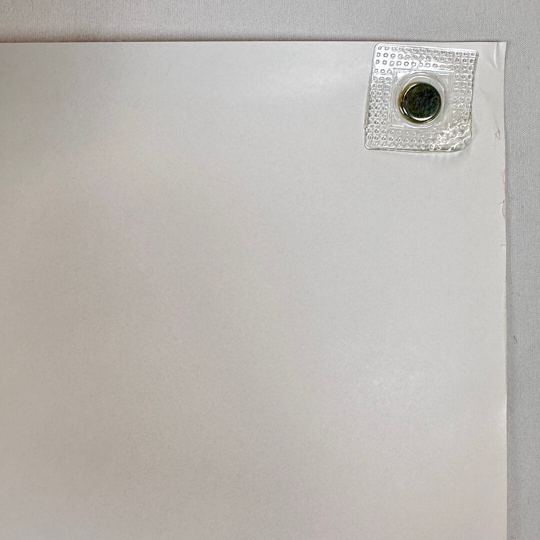 Top right corner of poster with some wear at corner. 