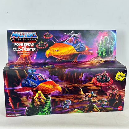 Masters of the Universe Point Dead and Talon Fighter toy set packaging