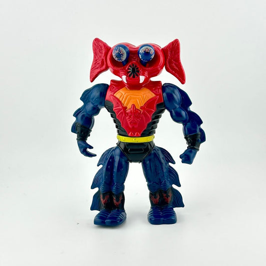 He-man action figure with blue body, a red head and red chest. 
