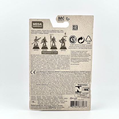Back of packaging with warning labels, safety information, and product information. 