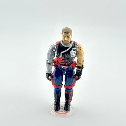 Action figure in a detailed costume on a white background