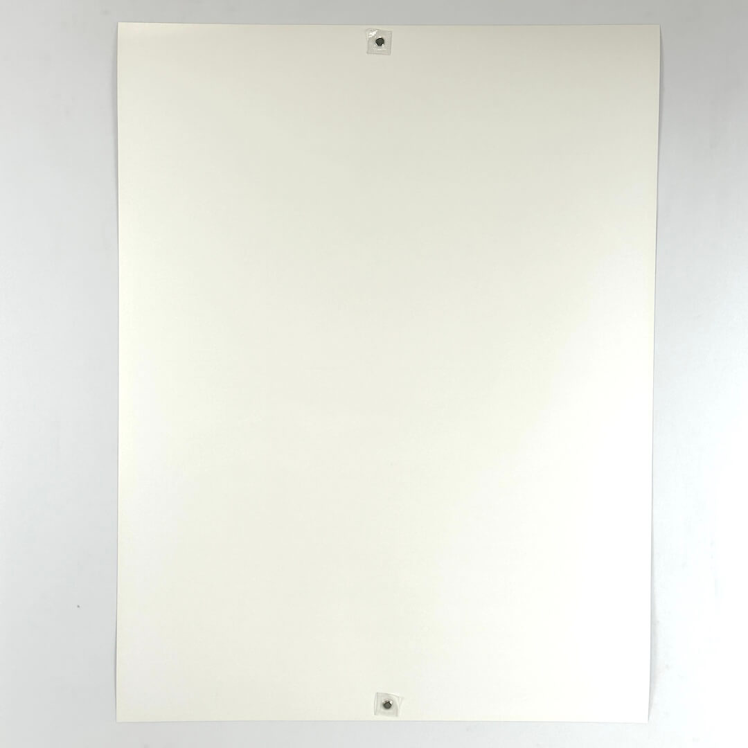 Backside of poster to show pristine condition. 