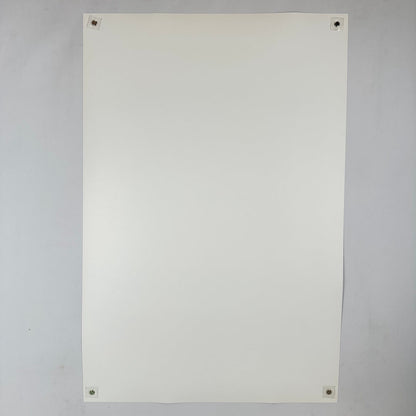 White sheet of paper on a gray background