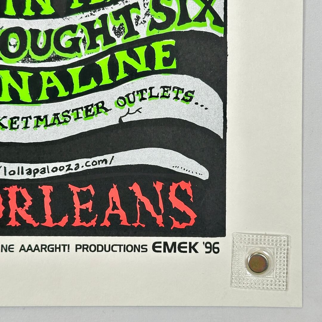 Bottom right corner with crisp corner and clean edges, in mint condition. 