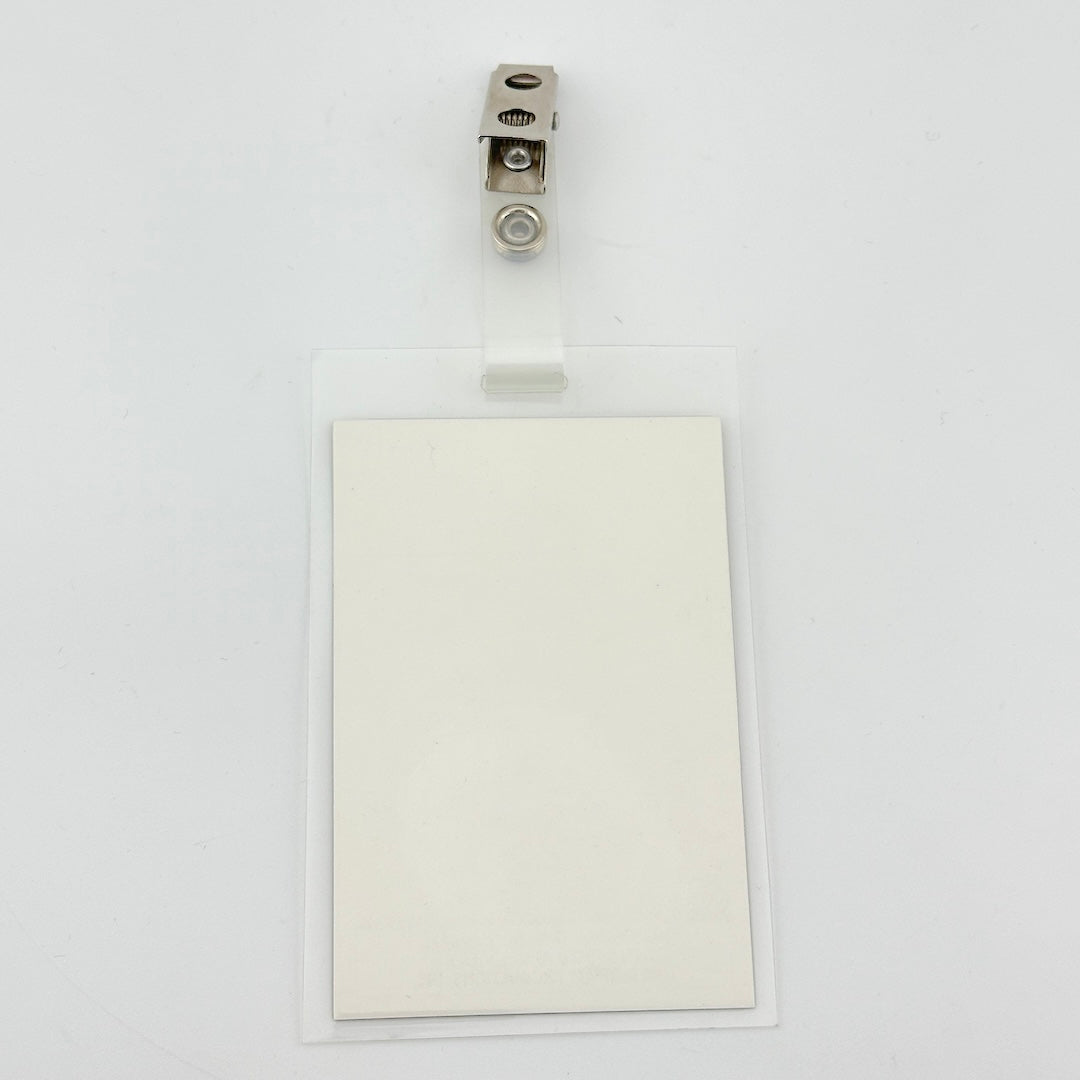 Backside of pass showing no damage and mint condition. 
