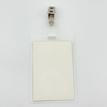 Backside of pass showing no damage and mint condition. 