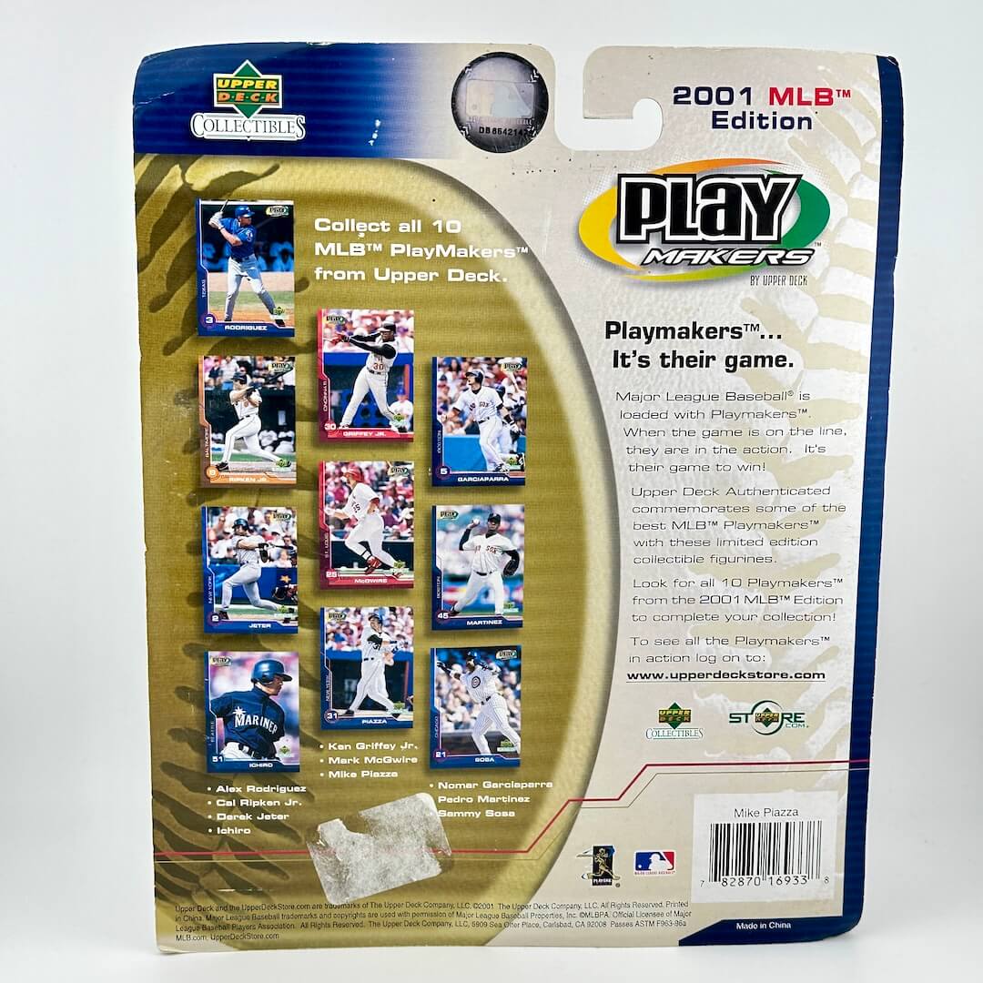 Packaged set of baseball trading cards featuring Playmakers from Upper Deck, 2001 MLB Edition.