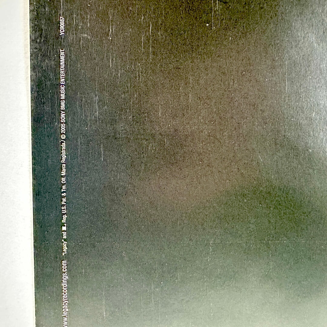 Close up of copyright information.