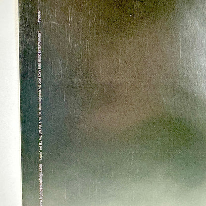 Close up of copyright information.