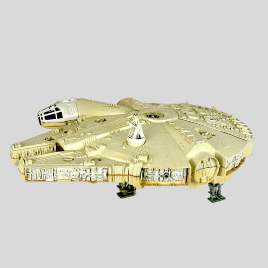 Model of a spaceship on a white background