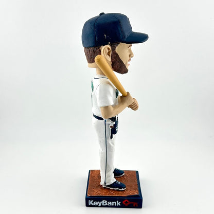 Baseball bobblehead figure holding a bat on a white background