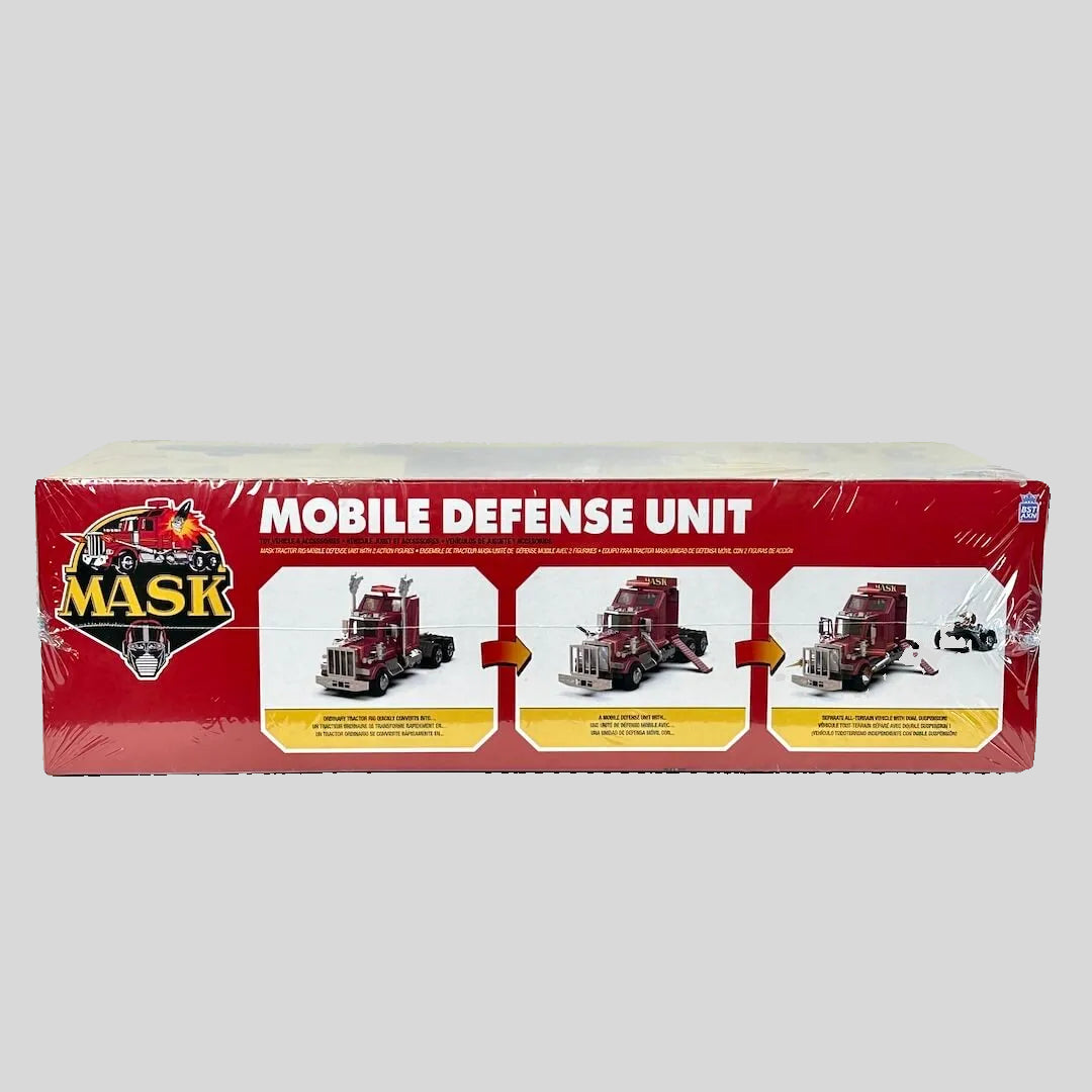 Toy packaging with "MASK" branding against white background. 