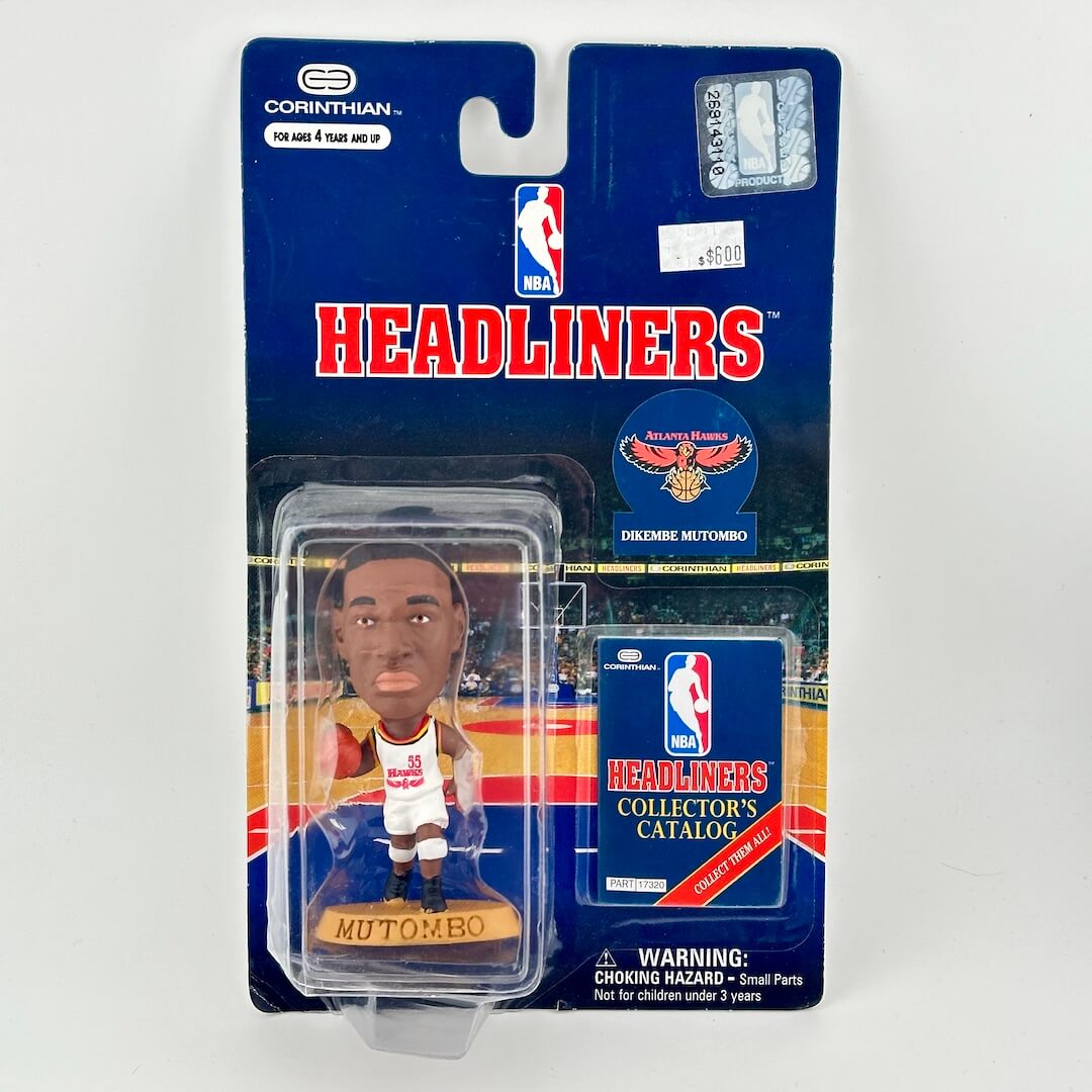 NBA Headliners basketball player figurine packaging with brand logos on a white background