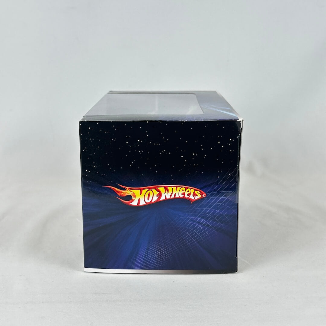side view of packaging against white background