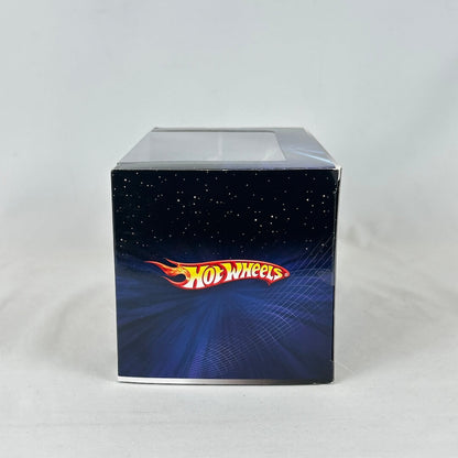 side view of packaging against white background