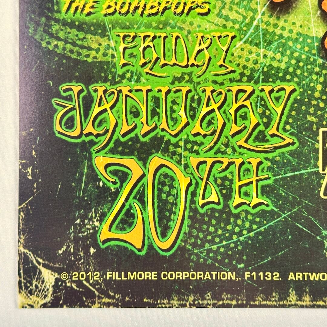 Bottom left corner of poster in perfect condition. 