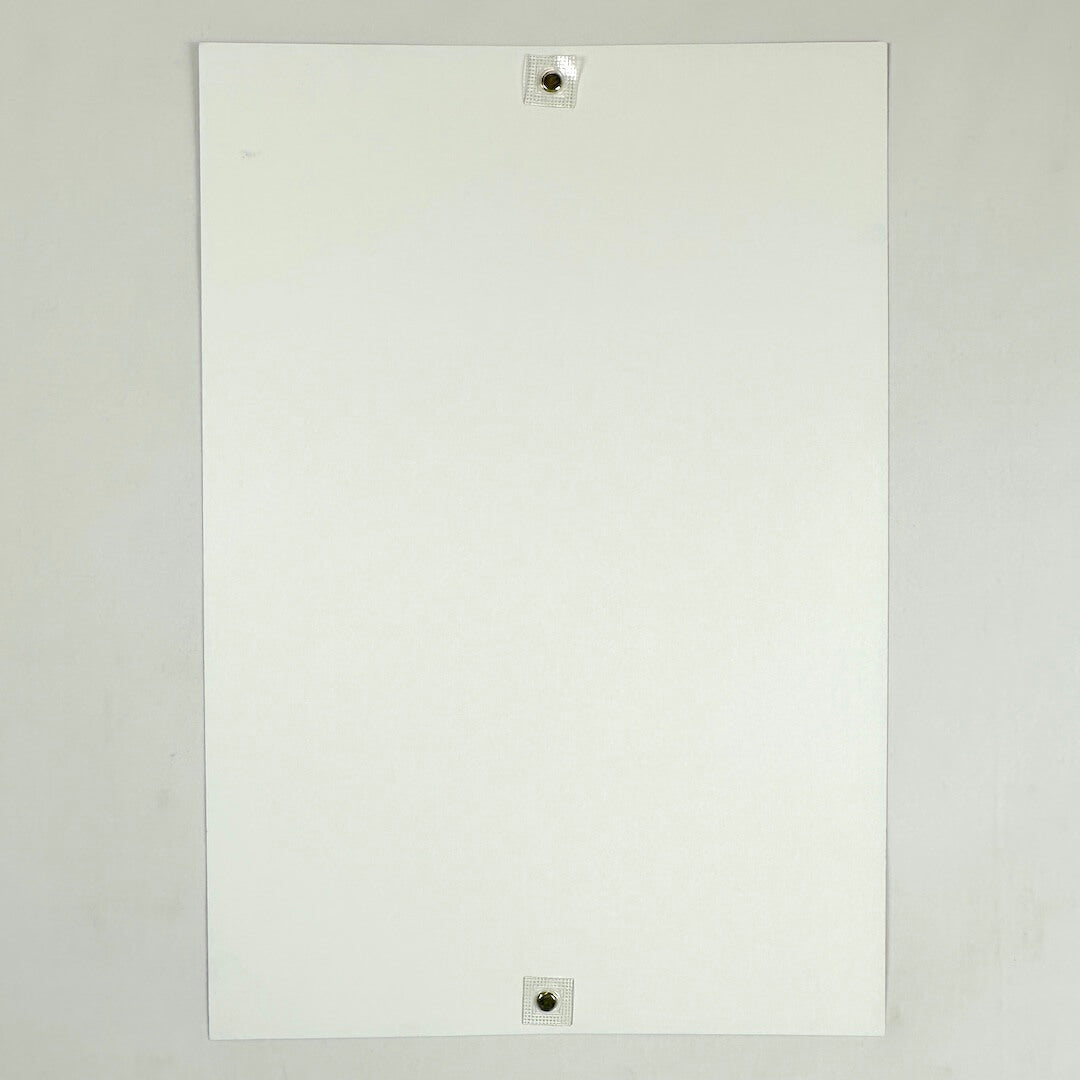 Backside of poster showing zero damage and pristine condition. 