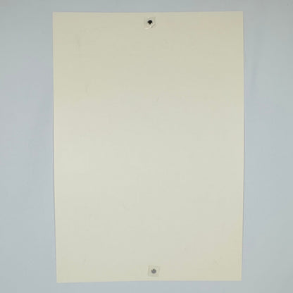Backside of poster showing no damage. 