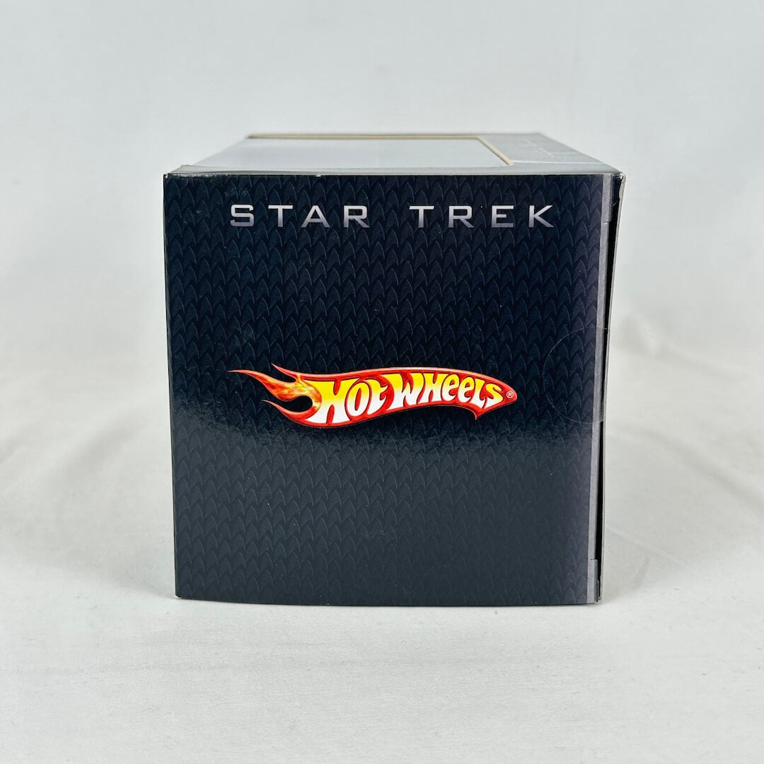 Star Trek x Hot Wheels toy collection box on a white background