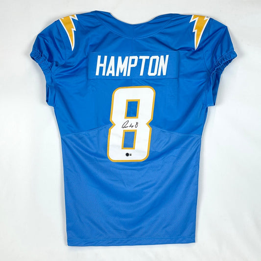 Omarion Hampton - Los Angeles Chargers Signed Jersey - Beckett