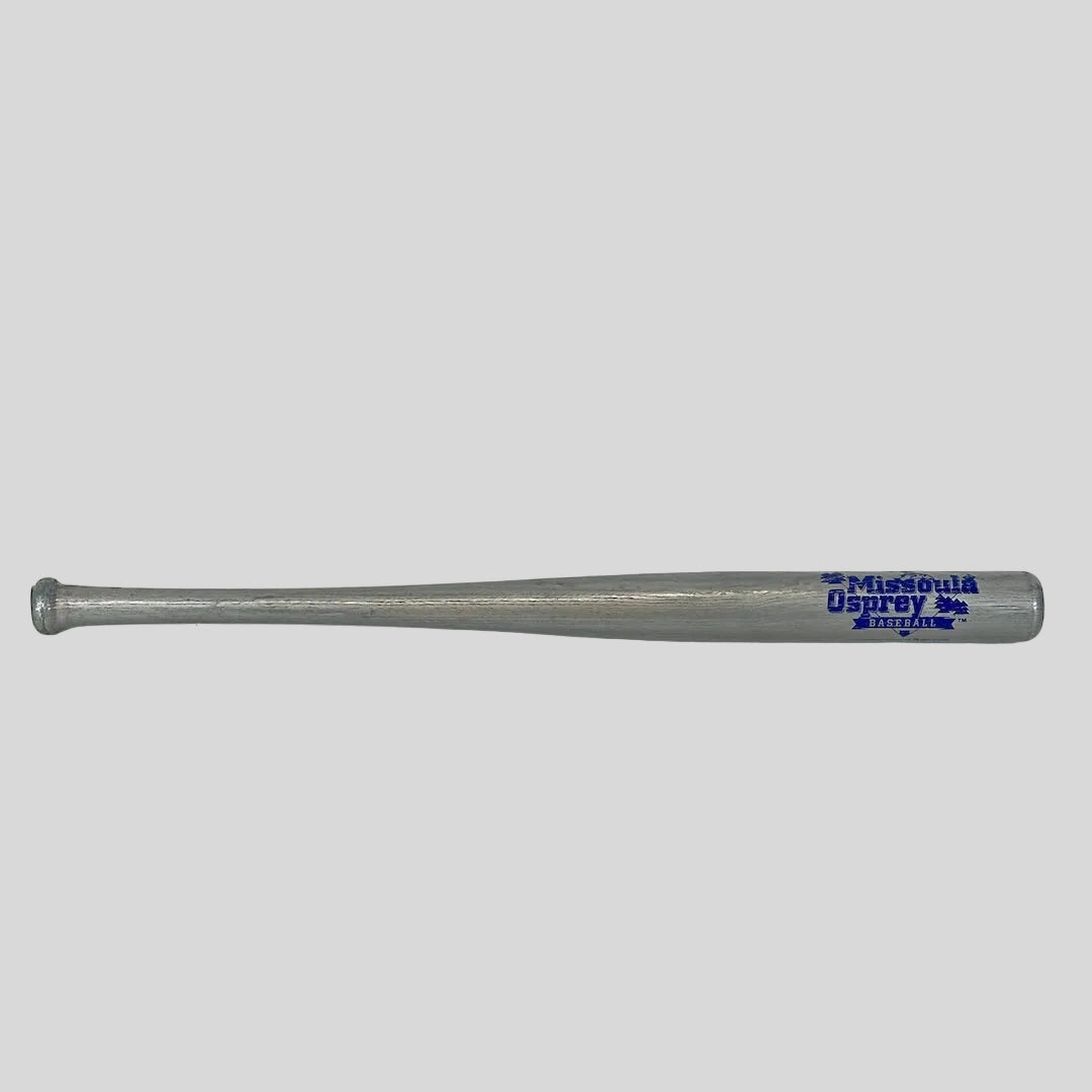 Baseball bat with 'Missoula' branding on a white background