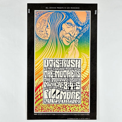 Otis Rush (2nd Print) - 1967 - The Fillmore, CA - Poster by Wes Wilson