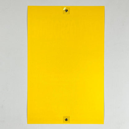 Backside of poster to show zero damage and pristine condition. 