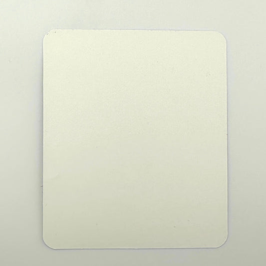 Backside of unused sticker. 