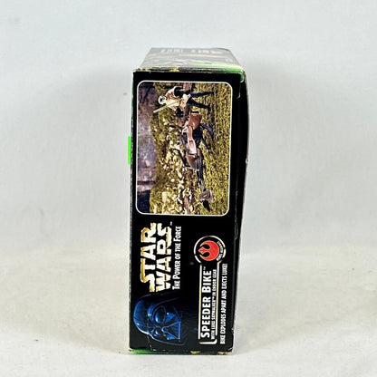 Star Wars toy box with a speeder bike on a white background