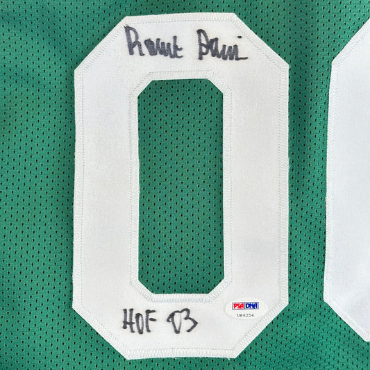 Close-up of one of the zeros that has a black signature and inscription. 
