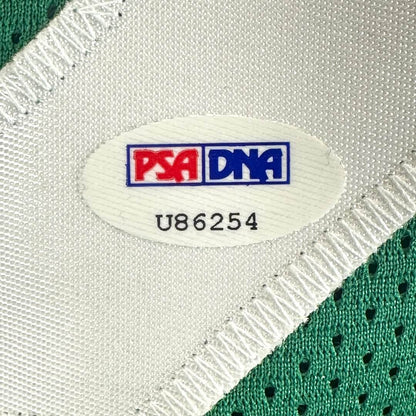 Close-up of authentication sticker by PSA/DNA. 
