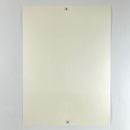 Backside of poster showing pristine condition and no damage. 