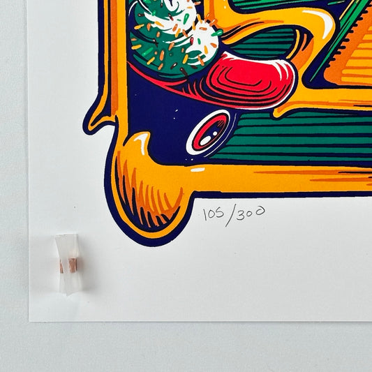 Pearl Jam - 2024 - Fenway Park, Boston, MA - Green Variant by Helen Kennedy