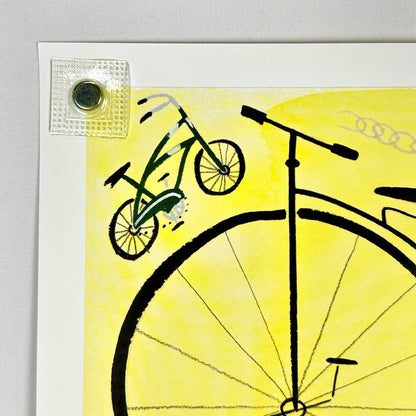 Top left corner of poster with no visible damage. 