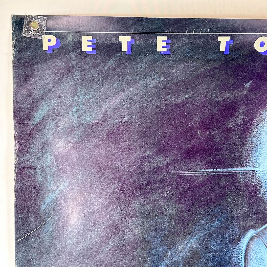Top left corner with wear to left edge